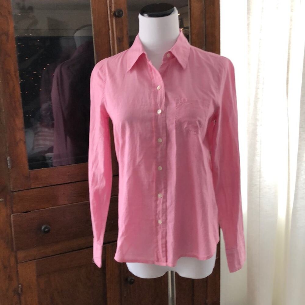 Gap Pink Buttondown Blouse, Size XS